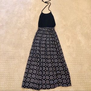 Lira Mandala Print Halter Midi Dress